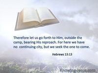 Hebrews 13:13